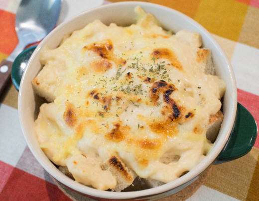 既美观又好吃的料理：奶油焗烤面包