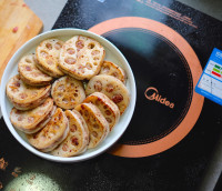 煎藕夹的家常做法 煎藕夹的做法步骤8