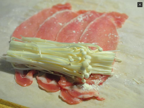 金针菇肉卷口感好甚至可以把它当小吃零食