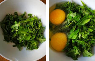 农家美味菜肴菜花椒芽炒蛋的做法教程