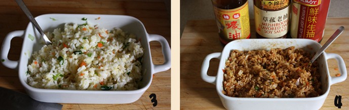 快速制作微波炉炒饭，美味并且做的时间短