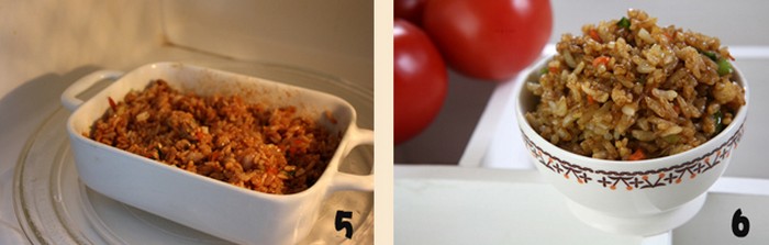 快速制作微波炉炒饭，美味并且做的时间短