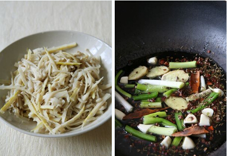 金针菇红油拌冬笋的做法步骤1