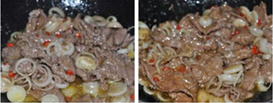红辣椒炒牛肉的组图做法的做法步骤4