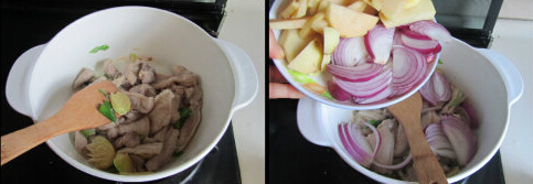 韩式泡菜豆腐锅的制作方法的做法步骤3