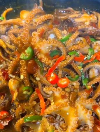 麻辣八爪鱼,鲜香麻辣,口感脆爽浓郁,一点也不腥 麻辣八爪鱼,鲜香麻辣,口感脆爽浓郁,一点也不腥