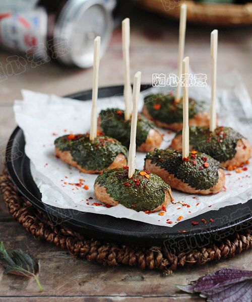 夏季来份简单的紫苏烤肉,香气清新,非常开胃