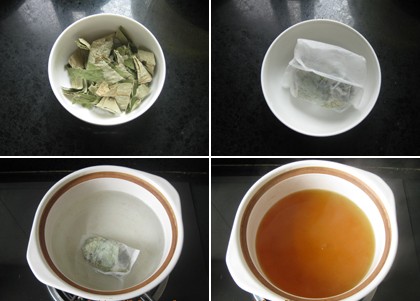 简单易做的荷叶枸杞米粥,有着荷叶淡淡的清香