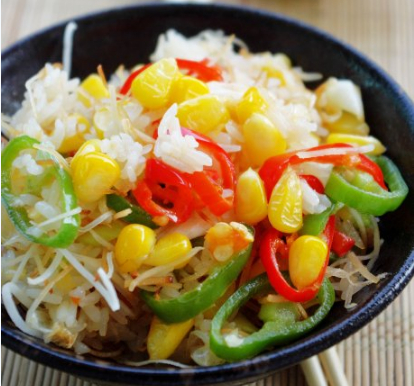 玉米粒炒饭的做法