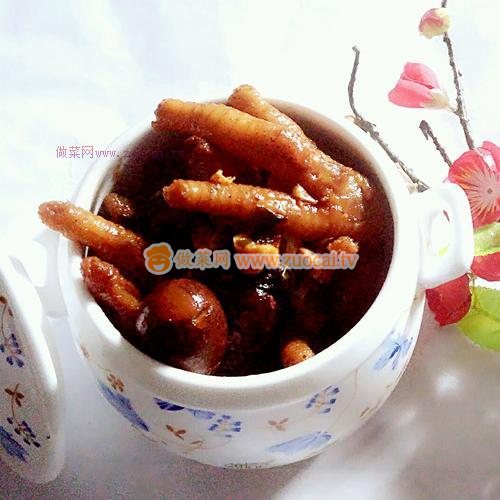 鸡爪烧鹌鹑蛋的做法,鸡爪烧鹌鹑蛋的做法视频