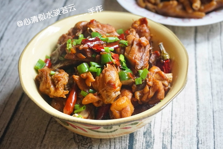 尖椒烧兔肉的做法
