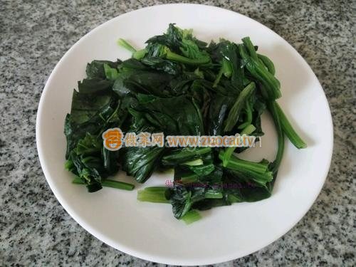 菠菜炒鸡蛋的做法