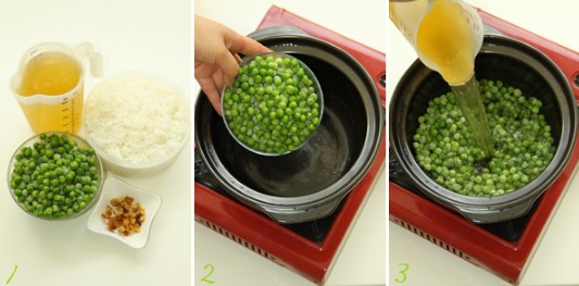 青豌豆汤熟米饭的做法的做法步骤1