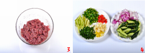 鲜椒嫩牛肉,水煮牛肉另类做法(图文)的做法步骤2