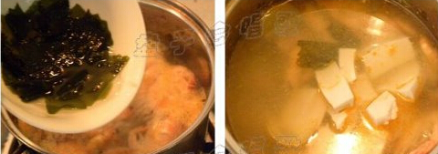 平日里的美味——海藻煮虾汤的做法步骤3