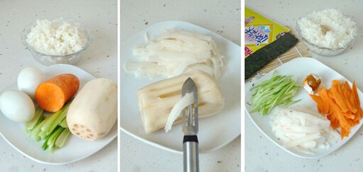 咸蛋黄寿司的做法(图文)的做法步骤1