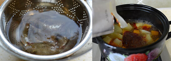 红咖喱南瓜大虾的做法(图文)的做法步骤3