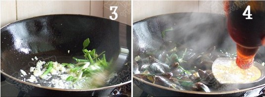罗勒炒海虹(淡菜)的做法步骤2