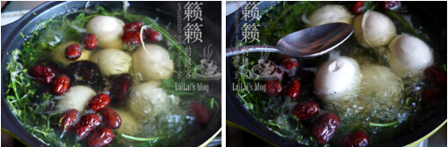 荠菜花煮鸡蛋的制作方法的做法步骤3