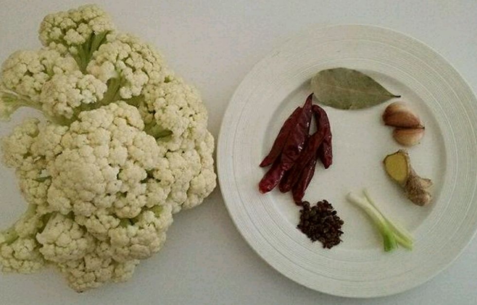 干锅菜花的做法步骤1