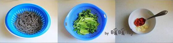 剁椒香芹炒魔芋的家庭做法的做法步骤1