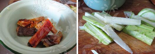 可口鲜美的——咸鱼茄子煲的做法[组图]的做法步骤2