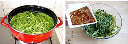 凉拌马齿菜的组图做法的做法步骤3