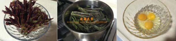 野味也能做美食——香椿炒鸡蛋的有图做法的做法步骤1