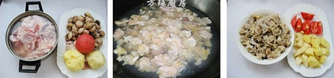 土豆炖牛肉筋的图解做法的做法步骤1