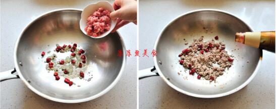 干煸豆角炒肉末的做法——家常的美食的做法步骤5