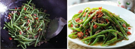 XO酱爆炒长豆角的做法步骤4