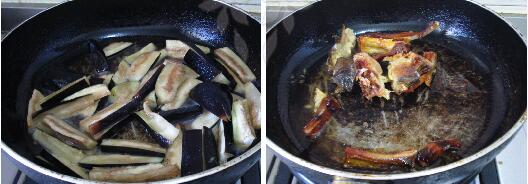 可口鲜美的——咸鱼茄子煲的做法[组图]的做法步骤3