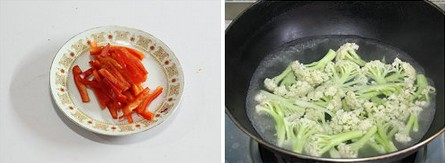 小炒西兰花菜的做法步骤3
