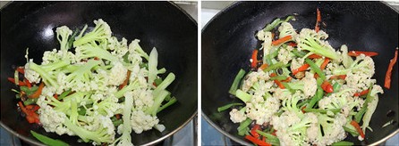小炒西兰花菜的做法步骤5