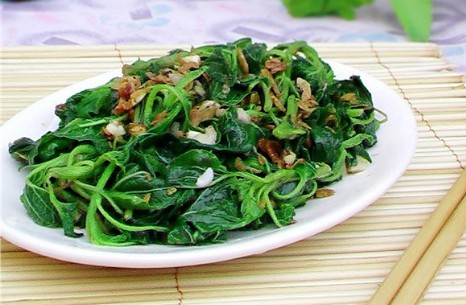 养生小菜——海米炒苋菜