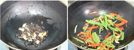 小炒西兰花菜的做法步骤4