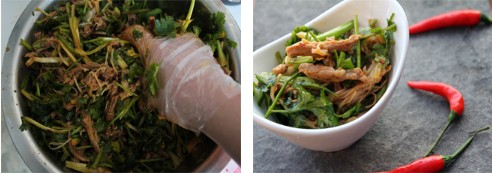 精心准备的凉拌手撕牛肉的做法步骤7