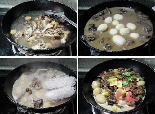 腊鸡焖小土豆，口感软绵绵特别好吃