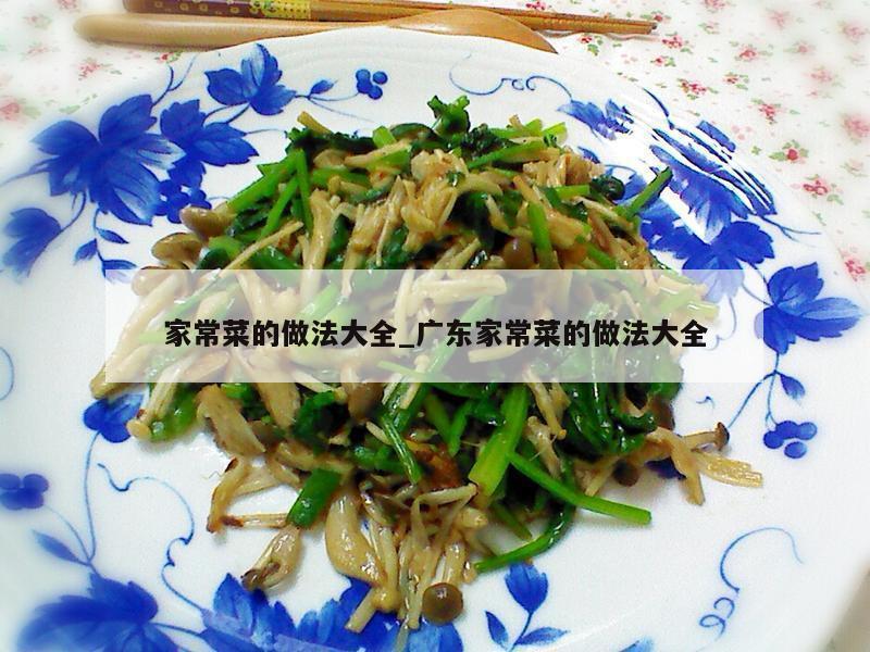 家常菜的做法大全_广东家常菜的做法大全