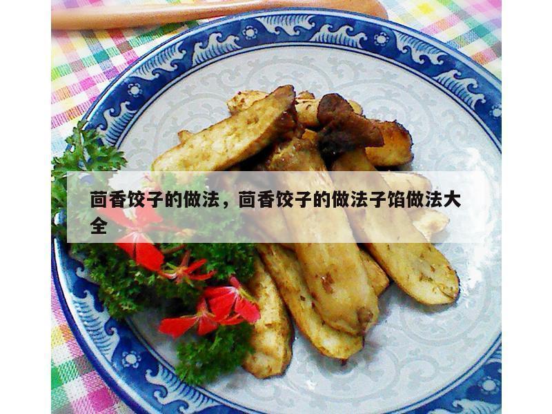 茴香饺子的做法，茴香饺子的做法子馅做法大全