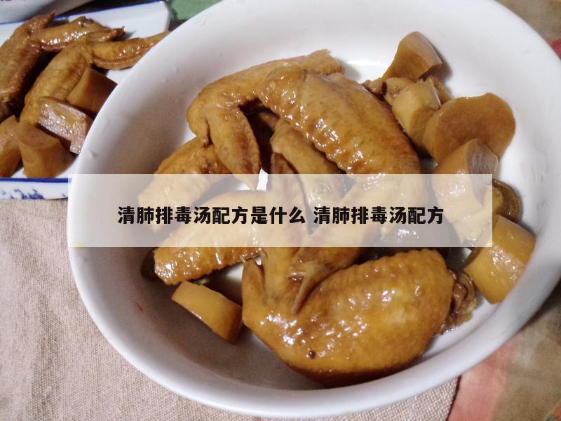 清肺排毒汤配方是什么 清肺排毒汤配方
