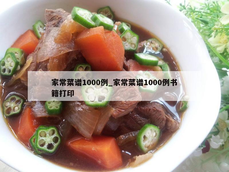 家常菜谱1000例_家常菜谱1000例书籍打印