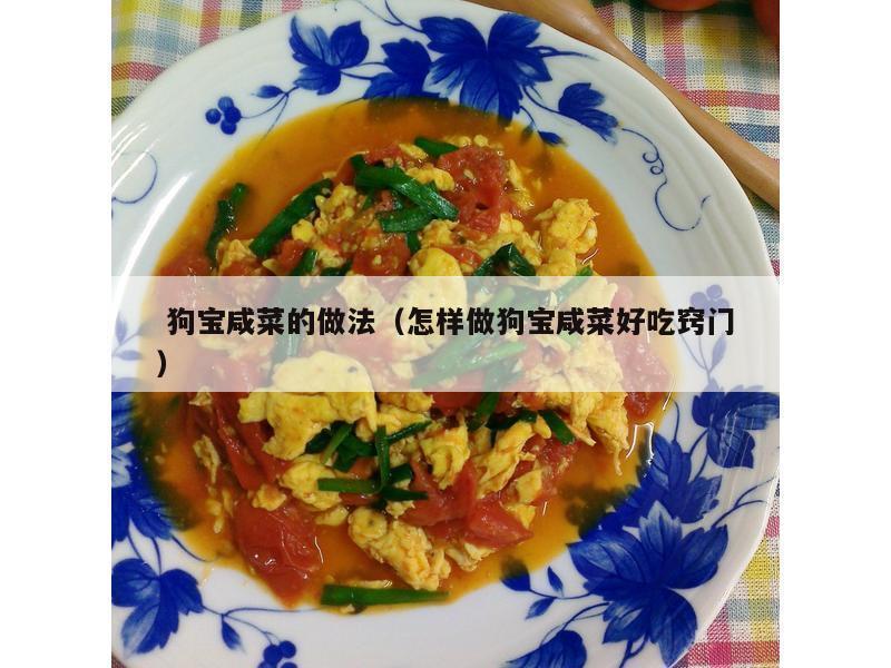  狗宝咸菜的做法（怎样做狗宝咸菜好吃窍门）