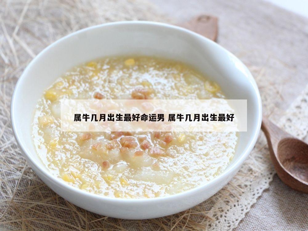属牛几月出生最好命运男 属牛几月出生最好