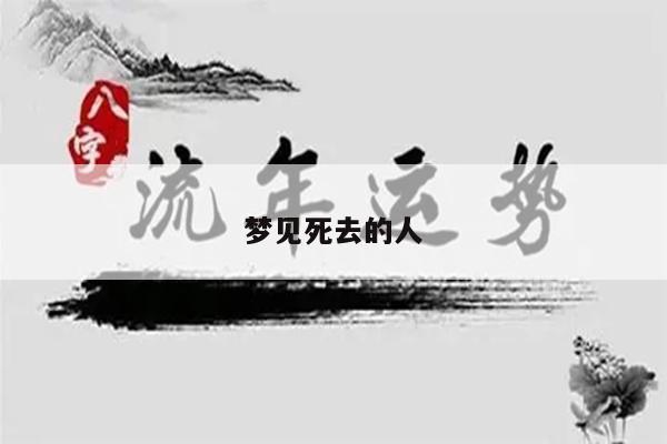 梦见死去的人