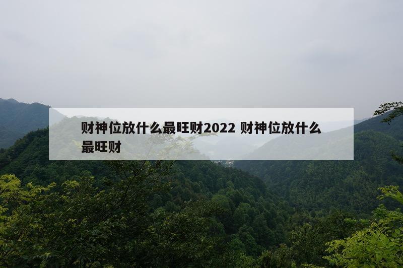 财神位放什么最旺财2022 财神位放什么最旺财