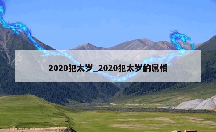 2020犯太岁_2020犯太岁的属相