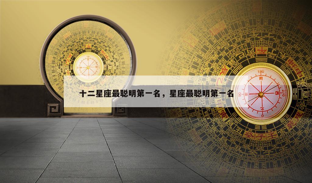 十二星座最聪明第一名，星座最聪明第一名