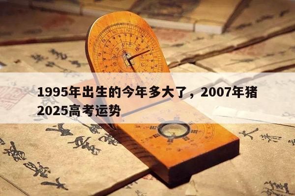 1995年出生的今年多大了，2007年猪2025高考运势