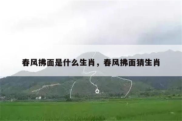 春风拂面是什么生肖，春风拂面猜生肖